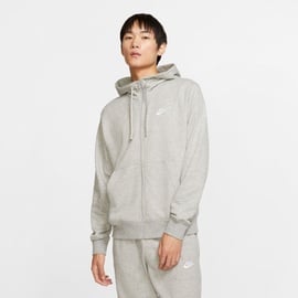 Nike Sportswear Club French Terry Kapuzenjacke dark grey heather/matte silver M