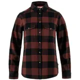 Fjällräven Övik Heavy Flannel Shirt dark navy-maroon XS