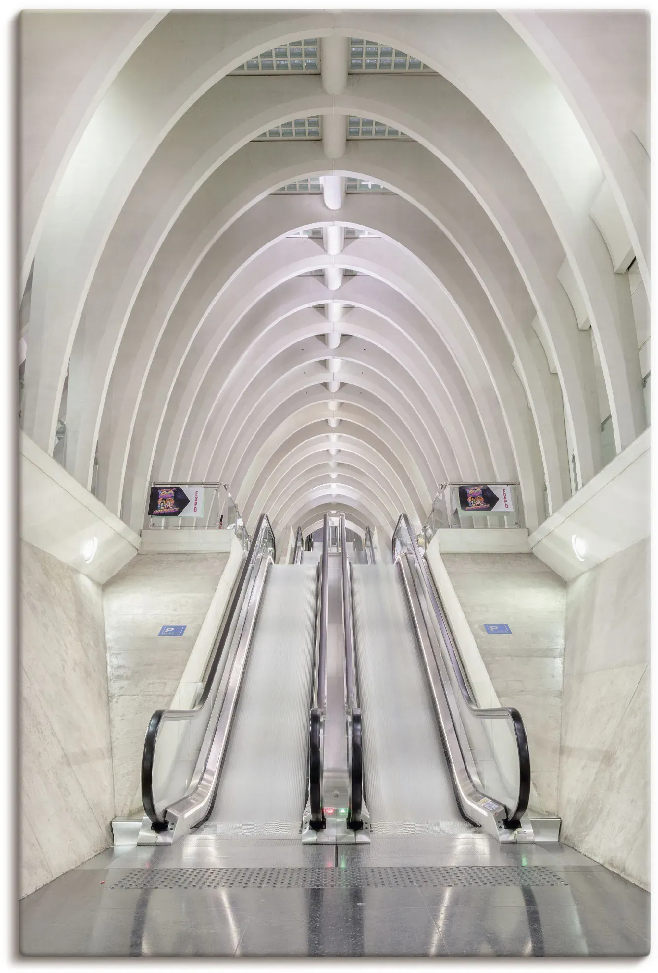 Artland Leinwandbild »Die Rolltreppe«, Elemente der Architektur, (1 St.), auf Keilrahmen gespannt Artland naturfarben