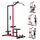 Vevor Latzugstation, 2-in-1 Latzugturm, ca. 227 kg Belastbare Gewichtsauflage, Kraftstation mit Latzugstange, Krafttraining für Rücken Arme Schultern, Latzugmaschine für Fitnesscenter Zuhause, Schwarz