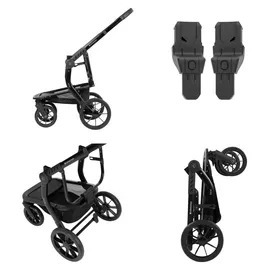 KIKKABOO Irene 3 in 1 Grau/Schwarz
