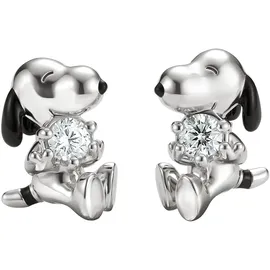 Thomas Sabo Ohrstecker Peanuts schwarz/silber 925 Zirkonia