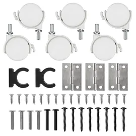 Maclean Brackets Maclean Klapptisch weiß fahrbar Platte 100x58cm max. 50kg MC-126 W - Weiß