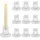 luxuskollektion Stabkerzenhalter 10er Set Glas Transparent/beige