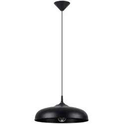 SOLLUX LIGHTING Pendelleuchte "Pendelleuchte GINA Schwarz", schwarz, H: 74cm, Lampen, diffuses Licht nach unten