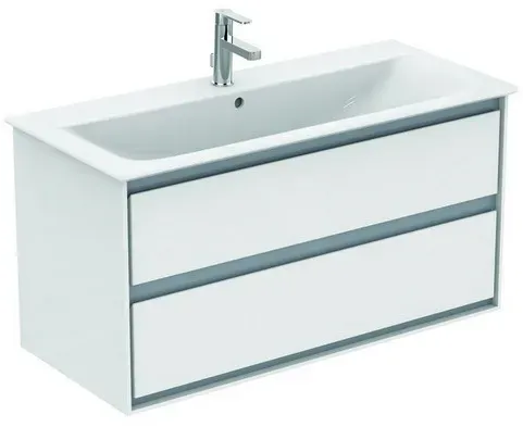 Ideal Standard Ersatzteil untere Schubladenfront CONNECT AIR, f. WTU 1000mm, Eiche u. Weiß matt, EF6 EF660PS