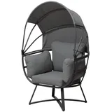 Garden Pleasure Lounge-Sessel DELOS anthrazit, 1 St.