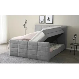 Möbel Kraft Boxspringbett 188 x 124 cm Grau