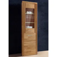 Home Affaire Vitrine »Logo,180cm hoch,42 cm tief,Fronten Massivholz,5Fächer,Böden variabel«,