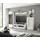 Home Affaire Wohnwand HOME AFFAIRE "Cantara, moderne Anbauwand, Komplettset", weiß (weiß, weiß hochglanz), B:280cm, Kastenmöbel-Sets, Wohnwand, enthält Vitrine, Lowboard, Stauraumelement und Wandboard, 280 cm breit