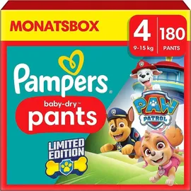 Pampers Baby-Dry Pants Gr. 4 (9-15 kg) 180 St. Paw Patrol Edition