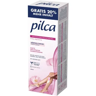 Pilca Enthaarungscreme | sanfte Haarentfernung für Beine, Arme, Achseln & Bikinizone | mit Moringa-, Amla- & Kamelien-Öl | inkl. Präzisionsspatel | vegan & ohne Mikroplastik | 150ml