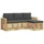 vidaXL Outdoor-Sofagarnitur 4 pcs Loungeset Weiß/Anthrazit
