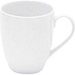 6x Retsch, Tasse, Kaffeebecher Porzellan 300ml Höhe 10cm weiß (300 ml)