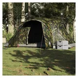 vidaXL Kuppel-Familienzelt 6 Personen Tarnmuster/Grün