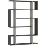 Decortie Mito Bücherregal 108,5 x 25,5 x 161 cm Anthrazit/Grau
