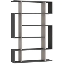 Decortie Mito Bücherregal 108,5 x 25,5 x 161 cm Anthrazit/Grau