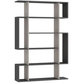 Decortie Mito Bücherregal 108,5 x 25,5 x 161 cm Anthrazit/Grau