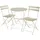 Tectake Bistrotisch-Set Frieda für 2 Personen beige