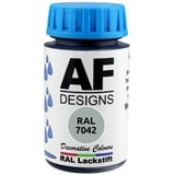 Alex Flittner Designs Lackstift RAL 7042 VERKEHRSGRAU A seidenmatt 50ml Holz Metall Möbel Bad Retuschierlack Reparaturlack