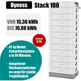 dyness Stack100 Hochvoltspeicher 51,20 kWh Set mit 10 Batterien und Controller