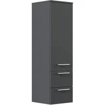 Posseik Hochschrank mit Glaseinlagen 120 Grafit