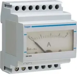 Hager SM005 Analoges Amperemeter Direktmessung 0-5A