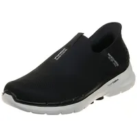 Skechers Go Walk 6 Slip-Ins - Easy On Black/White 7 EE - Wide - 39.5 EU X-Weit