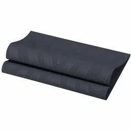 Duni Elegance®-Serviette Lily 40 x 40 cm, schwarz 40 Stk
