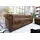 Riess-Ambiente 3er Sofa Chesterfield - 205cm antik braun mit Knopfheftung und Federkern