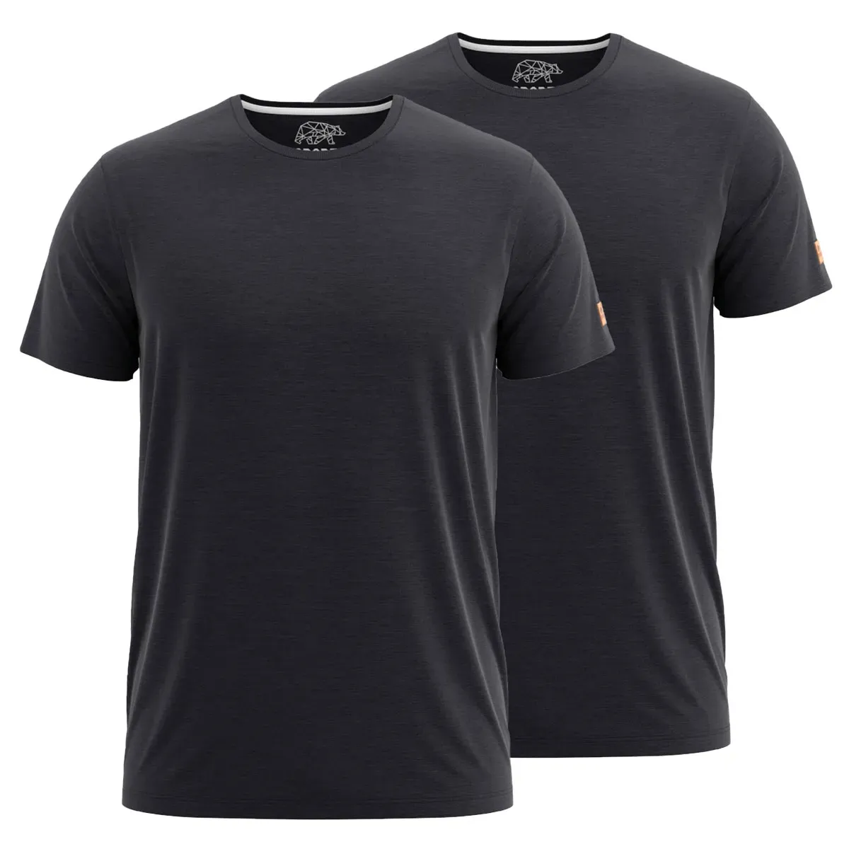 FORSBERG einfarbiges T-Shirt im Doppelpack