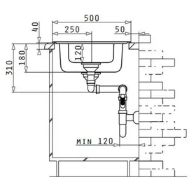 PYRAMIS AMALTIA (100X50) 1 1/2B 1D Edelstahl poliert