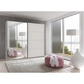 möbel-direkt.de Schwebetürenschrank Chalet 180 x 208 x 65 cm Weiß