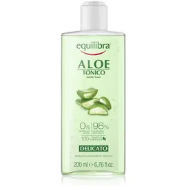 EQUILIBRA Bio Make-up Entferner Tonico Delicato Aloe 200 Ml - Tönt und reinigt die Haut - 200 Gramm - 200 ml