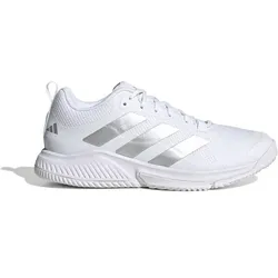 ADIDAS Damen Handballschuhe Court Team Bounce 2.0, FTWWHT/SILVMT/GREONE, 38