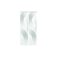 Vision Schiebegardine »BEXON«, (2 St.), SET,SCHIEBEVORHANG,BAMBUS,DIGITALDRUCK, blau
