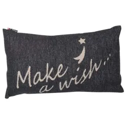 David Fussenegger Kissenhülle Silvretta 'make a wish ...' 30 x 50 cm (Farbe: Sand)
