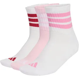 adidas 3er Pack Cushioned Sportswear Socken Pink/Weiß 37-39