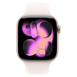 Apple Watch Series 11 GPS 42mm Rose Gold Aluminium Sport Band light blush M/L