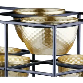 Casablanca by Gilde Teelichthalter Frame Metall Gold