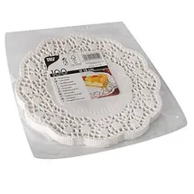 Papstar Tortenspitzen rund Ø 18 cm 100 St. Weiß