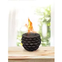 Tischfeuerschale, Tischkamin, Mini-tragbarer Persönlicher Kamin In Pinienkernform