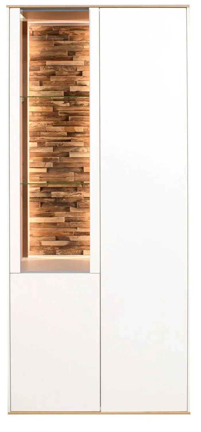 Mäusbacher Vitrine Meran Dekor Weiß / Matt