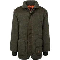 Hubertus Herren-Faserpelz-Wendejacke, oliv/orange-camouflage, 46
