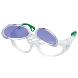 Vollrand Schutzbrille RX cd 5505 flip-up Didymium plan PC SET