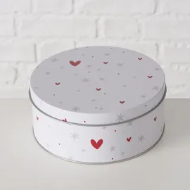 Boltze Dosen zur Aufbewahrung ANELLA Ø 14-20 cm 3-tlg. grau