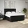 vidaXL Boxspringbett mit Matratze Schwarz 180x200 cm Stoff