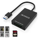 Cateck USB 3.0 XQD Kartenleser,Unterstützt Sony G und M Serie, Lexar 2933x/1400x XQD Karten mit USB Kennzeichnung,SD-Serie