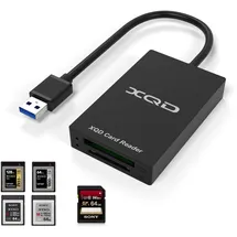 Cateck USB 3.0 XQD Kartenleser,Unterstützt Sony G und M Serie, Lexar 2933x/1400x XQD Karten mit USB Kennzeichnung,SD-Serie