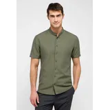 Eterna SLIM FIT Linen Shirt in khaki unifarben, khaki, 40